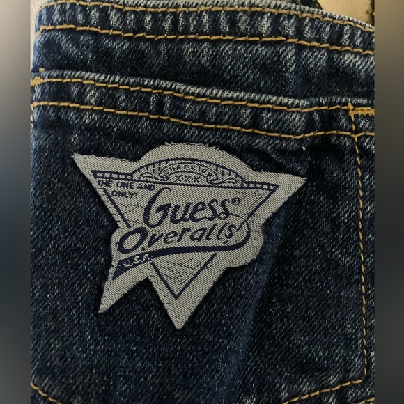 Guess Dark Jean Overalls Size 4Y - Picture 4 of 5